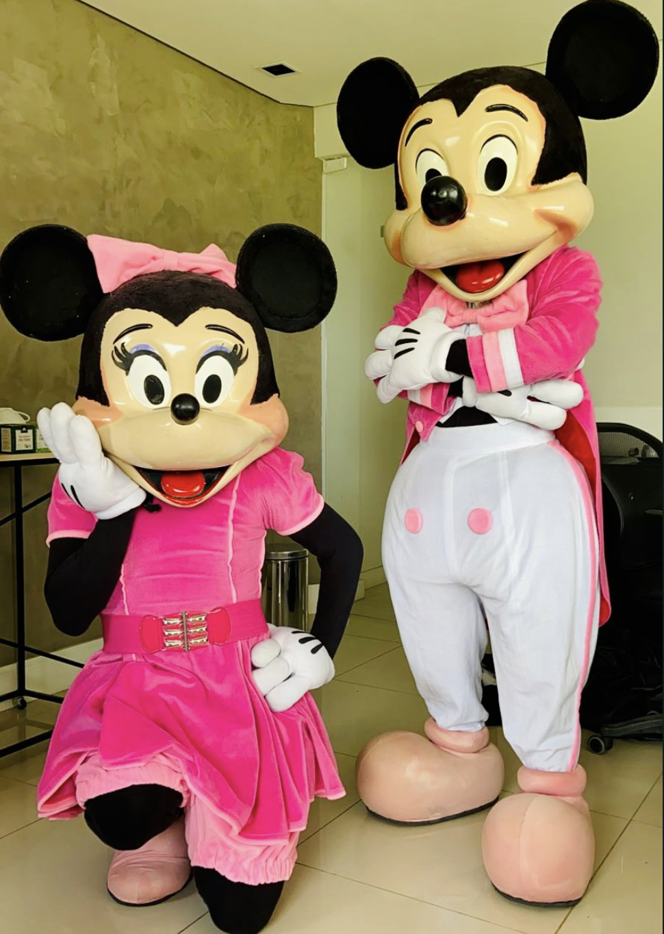 Mickey e Minnie Rosa - Imagem 5